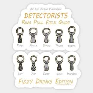 Detectorists Ring Pull Field Guide Scribble Fizz Edition Eye Voodoo Sticker